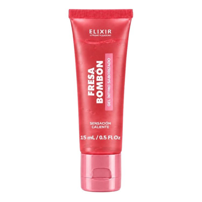 Lubricante caliente 15 ml sabor Fresa Bombón