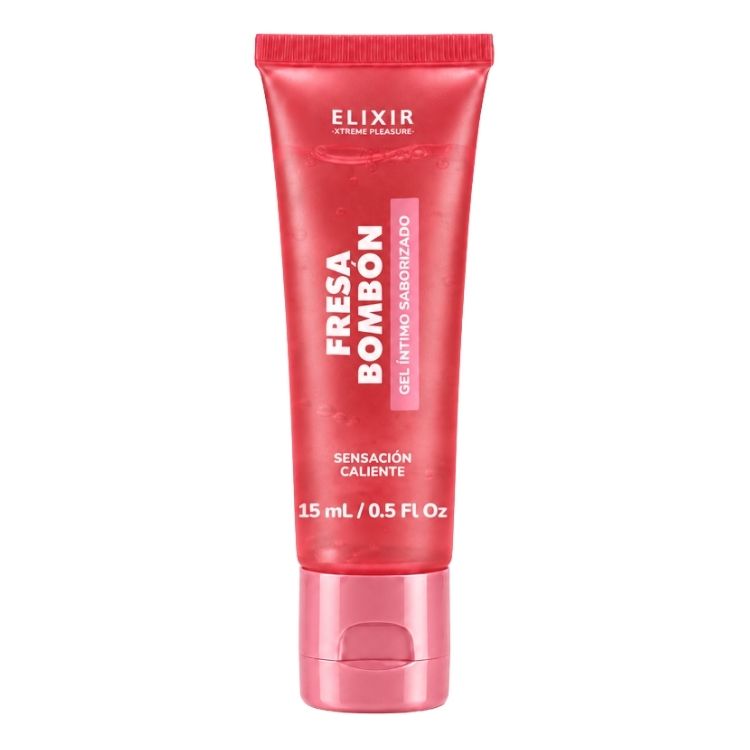 Lubricante caliente 15 ml sabor Fresa Bombón