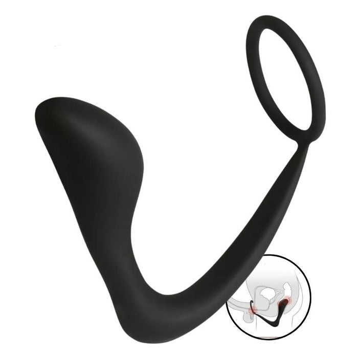 Masajeador prostático con anillo Explorador